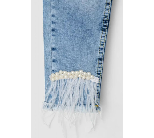 Джинсы для девочек, цвет темно-голубой, 247R1823.