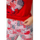 Женская пижама, цвет красный, 243R03677