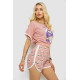 Пижама женская с принтом, цвет персиковый, 243R15421.