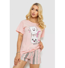 Піжама жіноча, колір персиковий, 243R50712