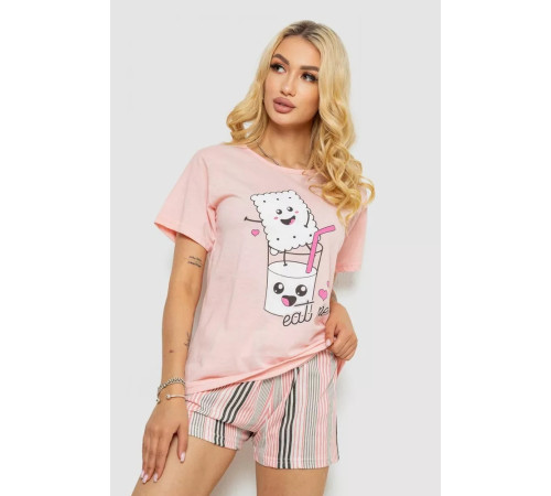 Пижама женская, цвет персиковый, 243R50712.