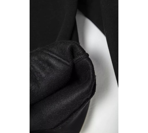 Спортивний костюм дитячий на флісі, колір чорний, 102R1520