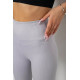 Лосини однотонні в рубчик, колір сірий, 238R606