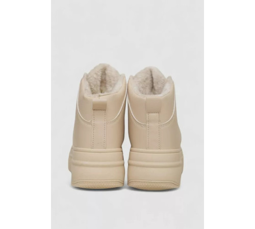 Кросівки жіночі зимові на хутрі, колір бежевий, 248RAM01