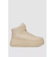 Кросівки жіночі зимові на хутрі, колір бежевий, 248RAM01