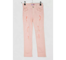 Джинси для дівчинки, колір персиковий, 247R10041