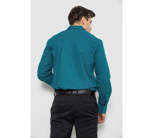 Сорочка чоловіча з принтом, колір зелений, 214R7468