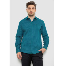 Сорочка чоловіча з принтом, колір зелений, 214R7468