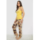Піжама жіноча з принтом, колір жовтий, 243R1484-029