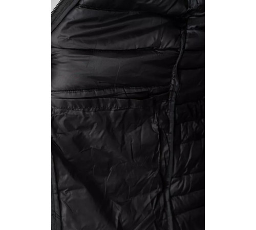 Куртка чоловіча демісезонна з капюшоном, колір чорний, 234R88984