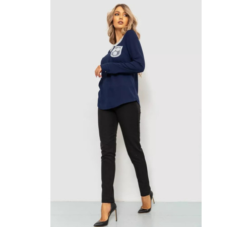 Блуза жіноча, колір темно-синій, 172R135