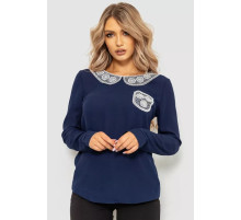 Блуза жіноча, колір темно-синій, 172R135