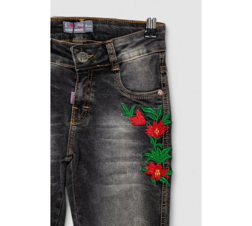 Джинси для дівчаток, колір чорний, 247R3806