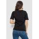 Футболка жіноча з принтом, колір чорний, 241R1832