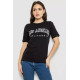 Футболка жіноча з принтом, колір чорний, 241R1832