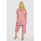 Женская пижама с принтом, цвет пудровый, 243R7024