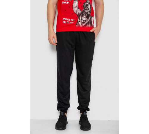 Спорт чоловічі штани, колір чорний, 244R41236