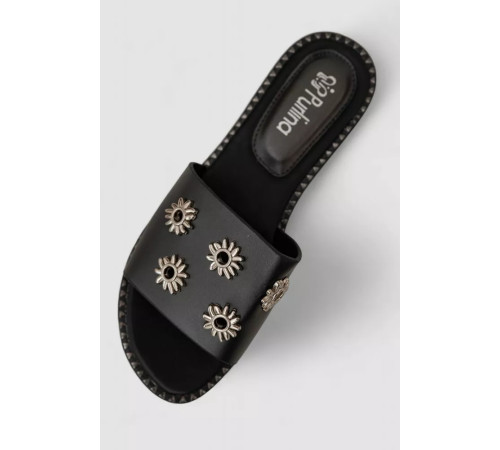 Шльопанці жіночі, колір чорний, 244RSL81499