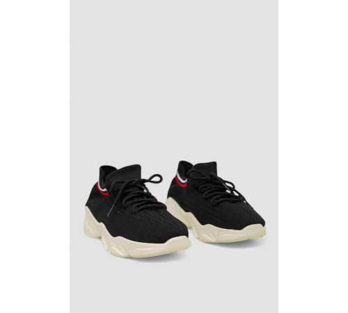 Кроссовки женские текстильные, цвет черный, 244R382K