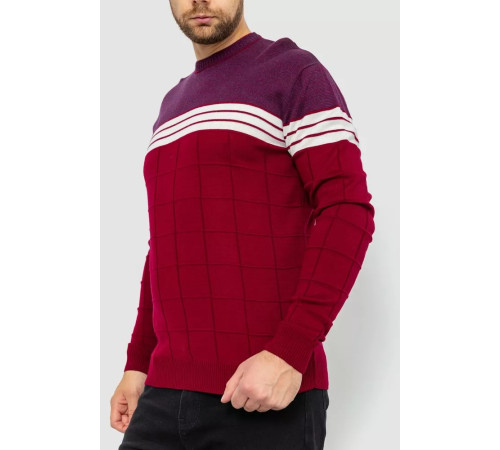 Свитер мужской, цвет бордовый, 161R884