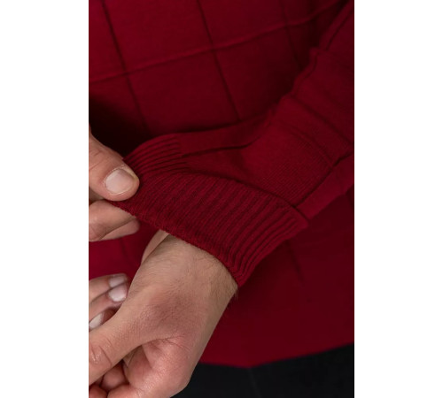 Свитер мужской, цвет бордовый, 161R884