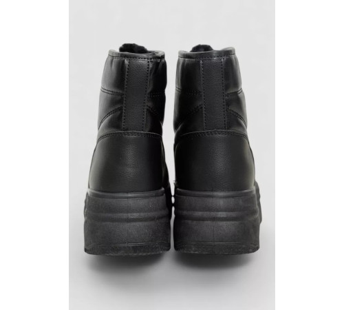 Черевики зимові жіночі на хутрі, колір чорний, 248RAM017