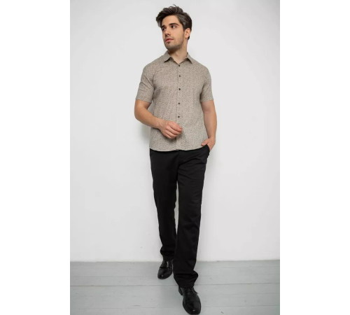 Рубашка мужская с короткими рукавами 214R6917-12, цвет Бежевый