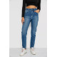 Джинсы женские Mom-fit стрейч, цвет синий, 244R1136