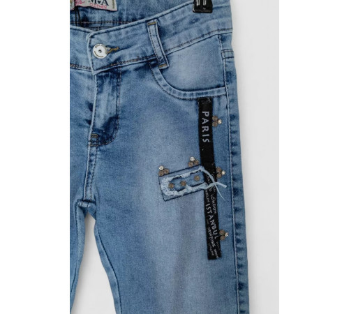 Джинсы для девочек, цвет голубой, 247R10050