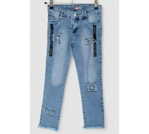 Джинсы для девочек, цвет голубой, 247R10050