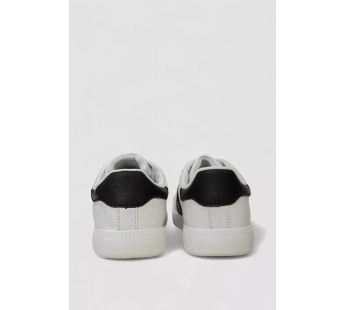 Кросівки жіночі шкіра, колір біло-чорний, 248RL2420-5