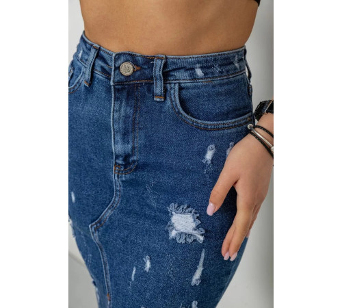 Юбка женская джинсовая, цвет синий, 182R1862