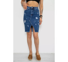 Юбка женская джинсовая, цвет синий, 182R1862