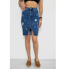 Юбка женская джинсовая, цвет синий, 182R1862