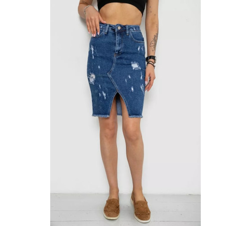 Юбка женская джинсовая, цвет синий, 182R1862