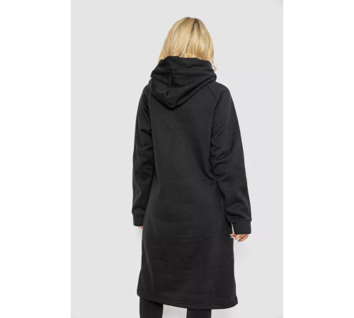 Женская туника на флисе, цвет черный, 243R462-1