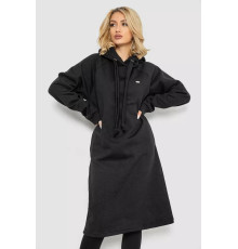 Женская туника на флисе, цвет черный, 243R462-1