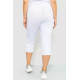 Капрі жіночі з лампасами, колір білий, 102R5174-1