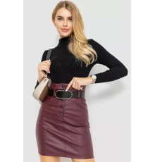 Гольф женский в рубчике, цвет черный, 204R050