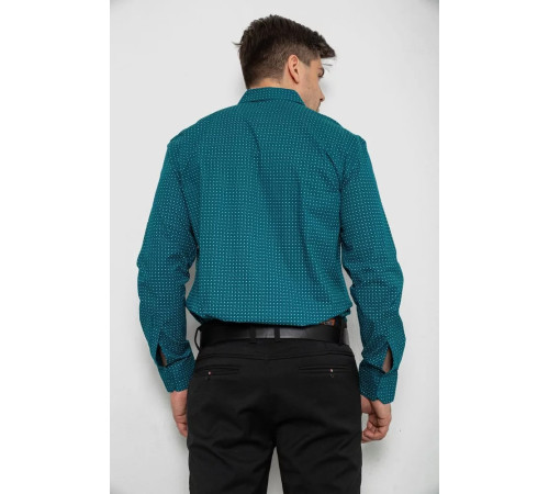 Сорочка чоловіча з довгим рукавом, колір зелений, 214R7470