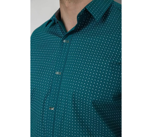 Сорочка чоловіча з довгим рукавом, колір зелений, 214R7470