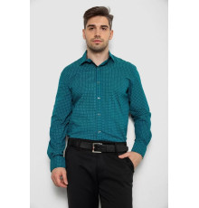 Сорочка чоловіча з довгим рукавом, колір зелений, 214R7470