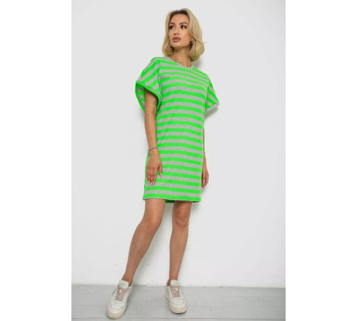 Туника в полоску, цвет салатовый, 238R801.