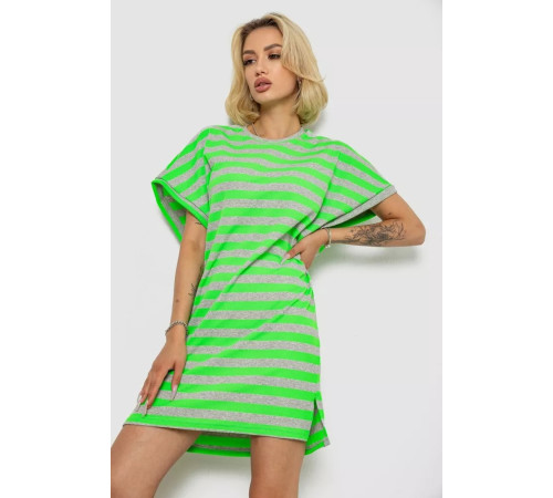 Туника в полоску, цвет салатовый, 238R801.