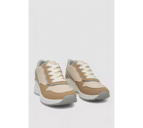 Кросівки жіночі, колір бежево-коричневий, 248RNG06