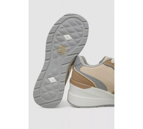 Кросівки жіночі, колір бежево-коричневий, 248RNG06