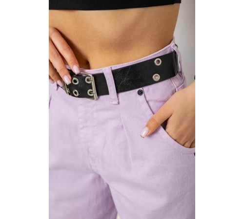 Джинси жіночі балони, колір бузковий, 182R00265