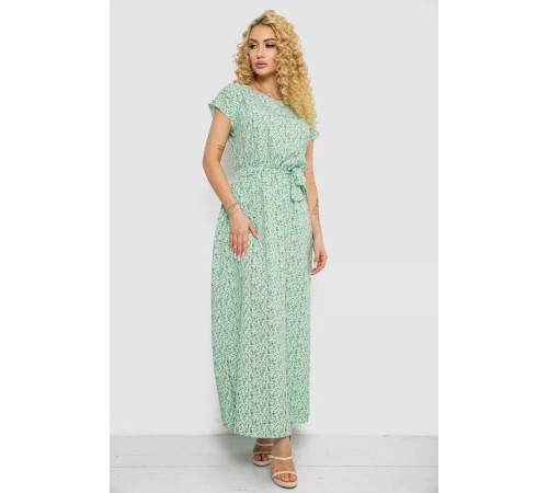 Платье с принтом софт, цвет мятный, 214R0228-2.