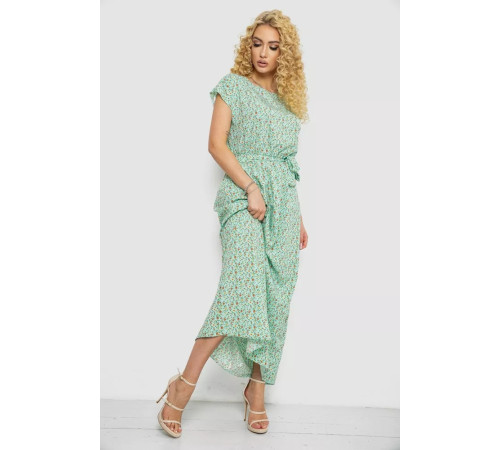 Платье с принтом софт, цвет мятный, 214R0228-2.