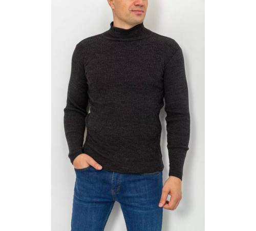 Свитер-гольф мужской, цвет грифельный, 161R892